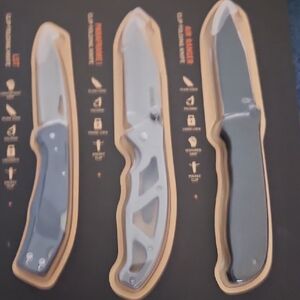 Set of Three Gerber Hunting Folding Knives
